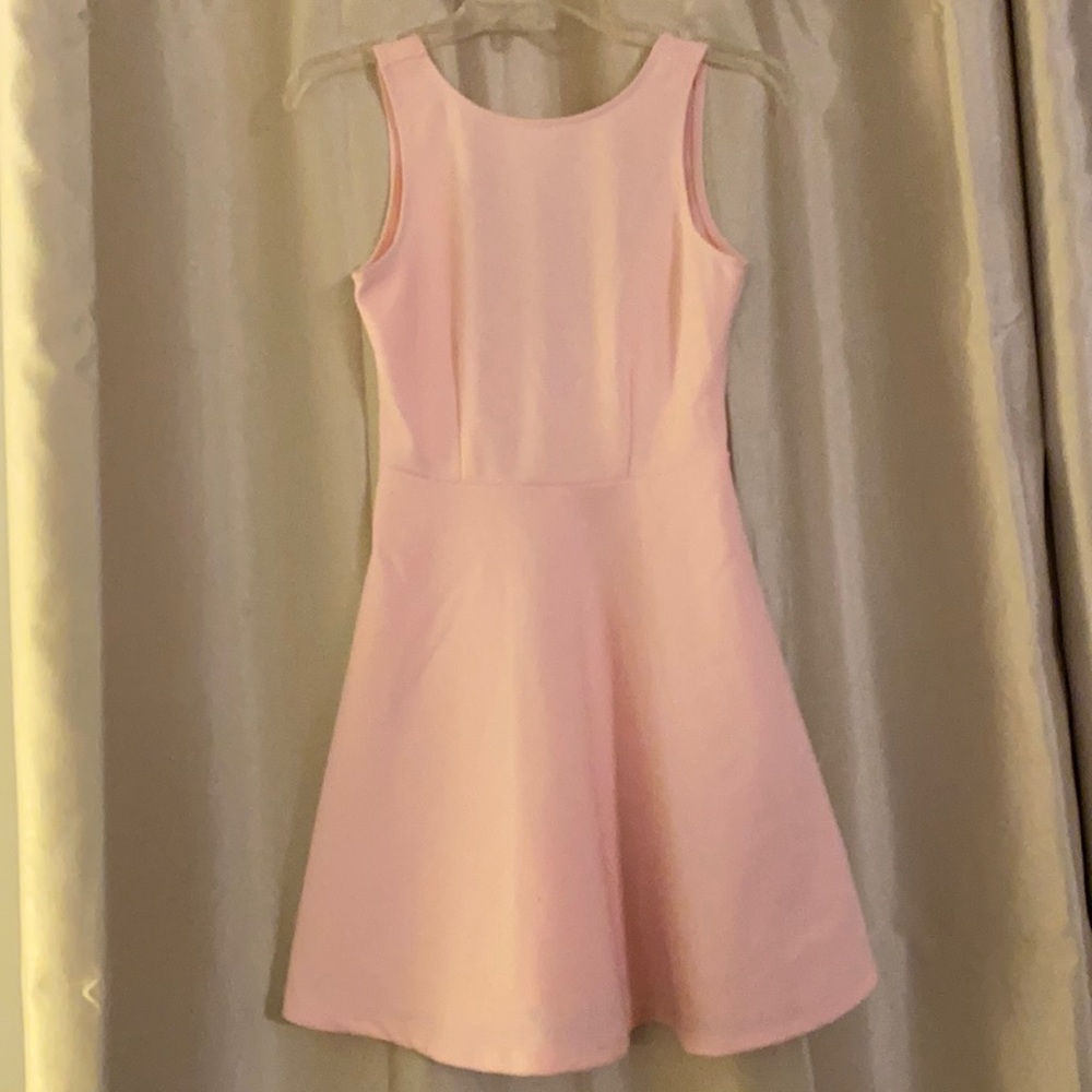 Pink flare dress